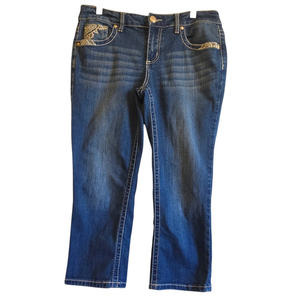 Love Indigo Premium Jeans Size 10 Blue Cotton Polyester Rayon Spandex